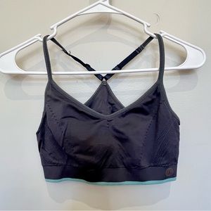 Dark grey sports bra